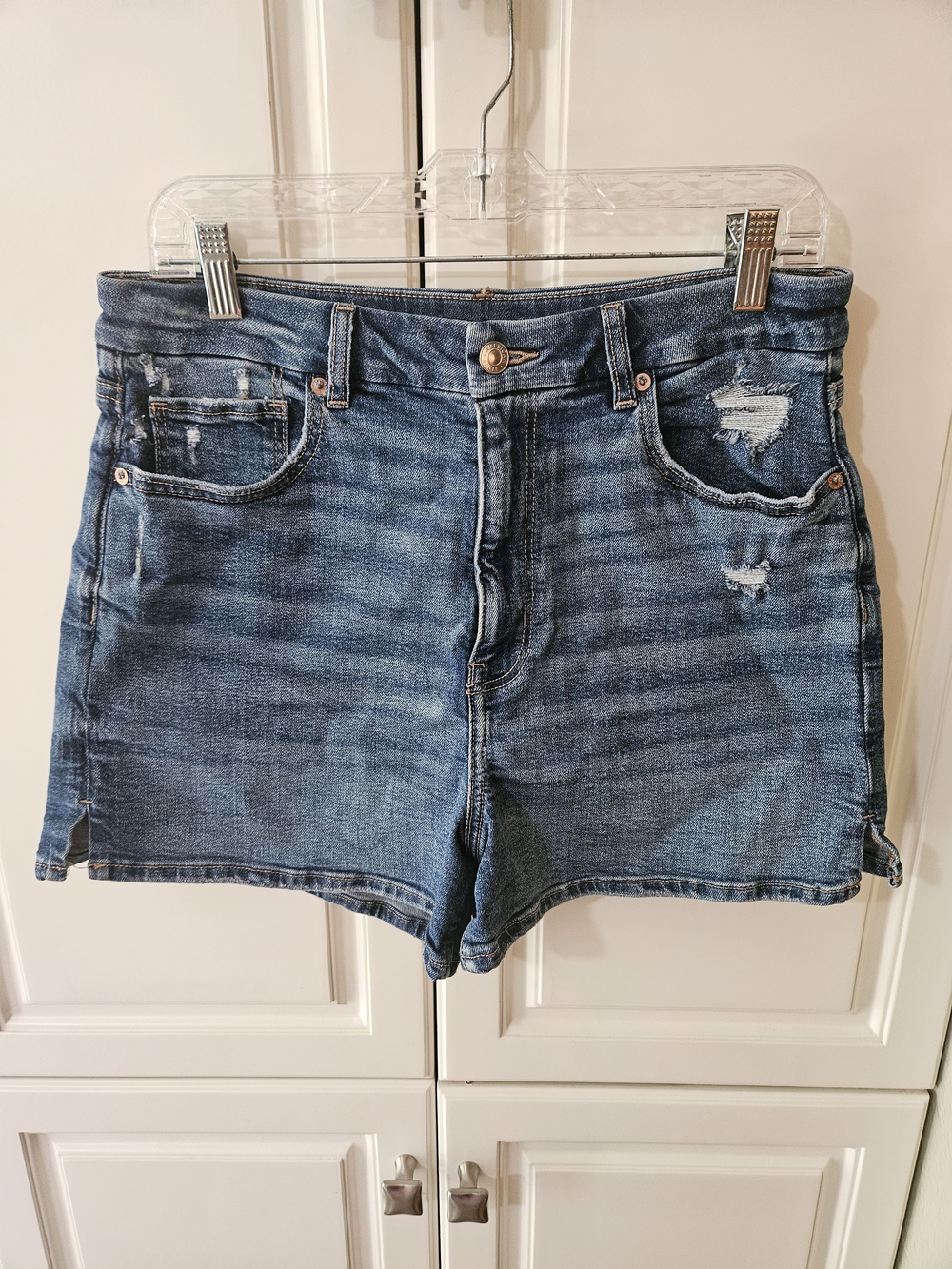 American Eagle Curvy Stretch Mom Shorts Relaxed High Rise 90s Retro Y2k Casual